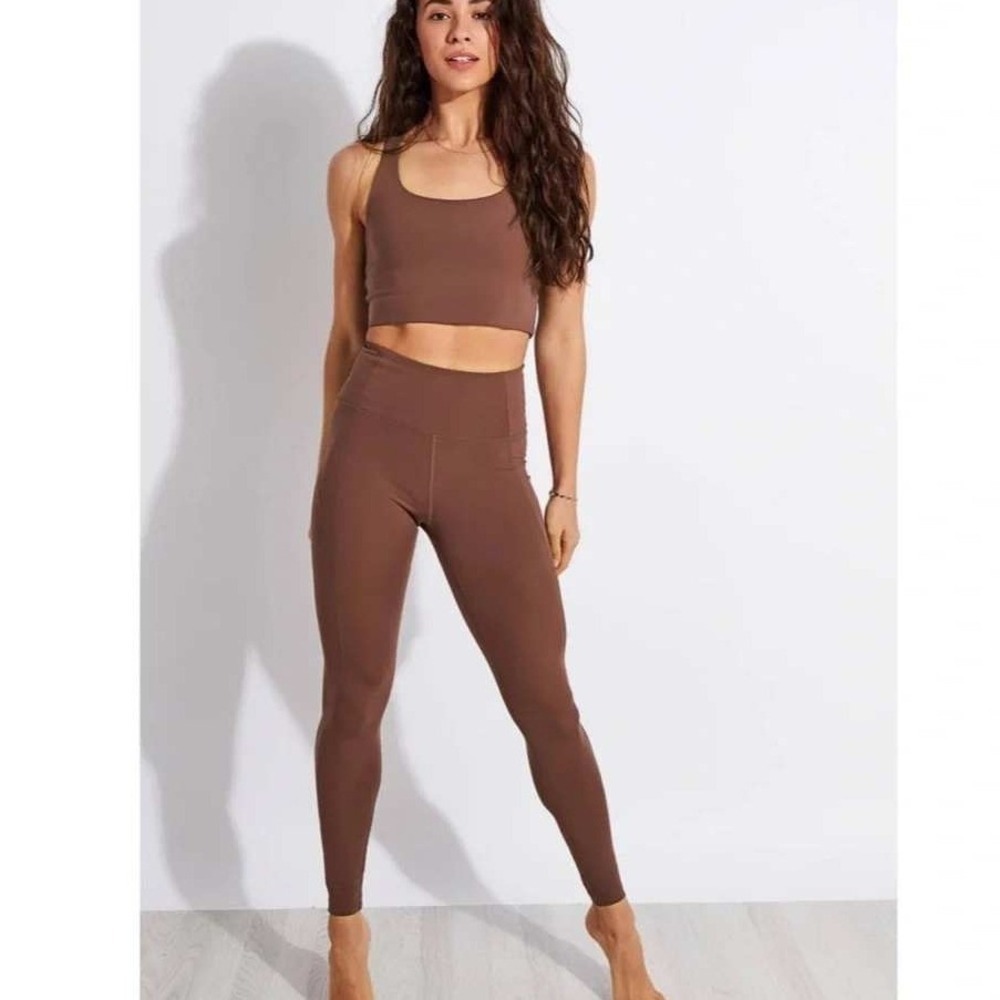 Girlfriend Collective Compressive High-Rise Leggings Brown XXL 4007 Yoga Tights
